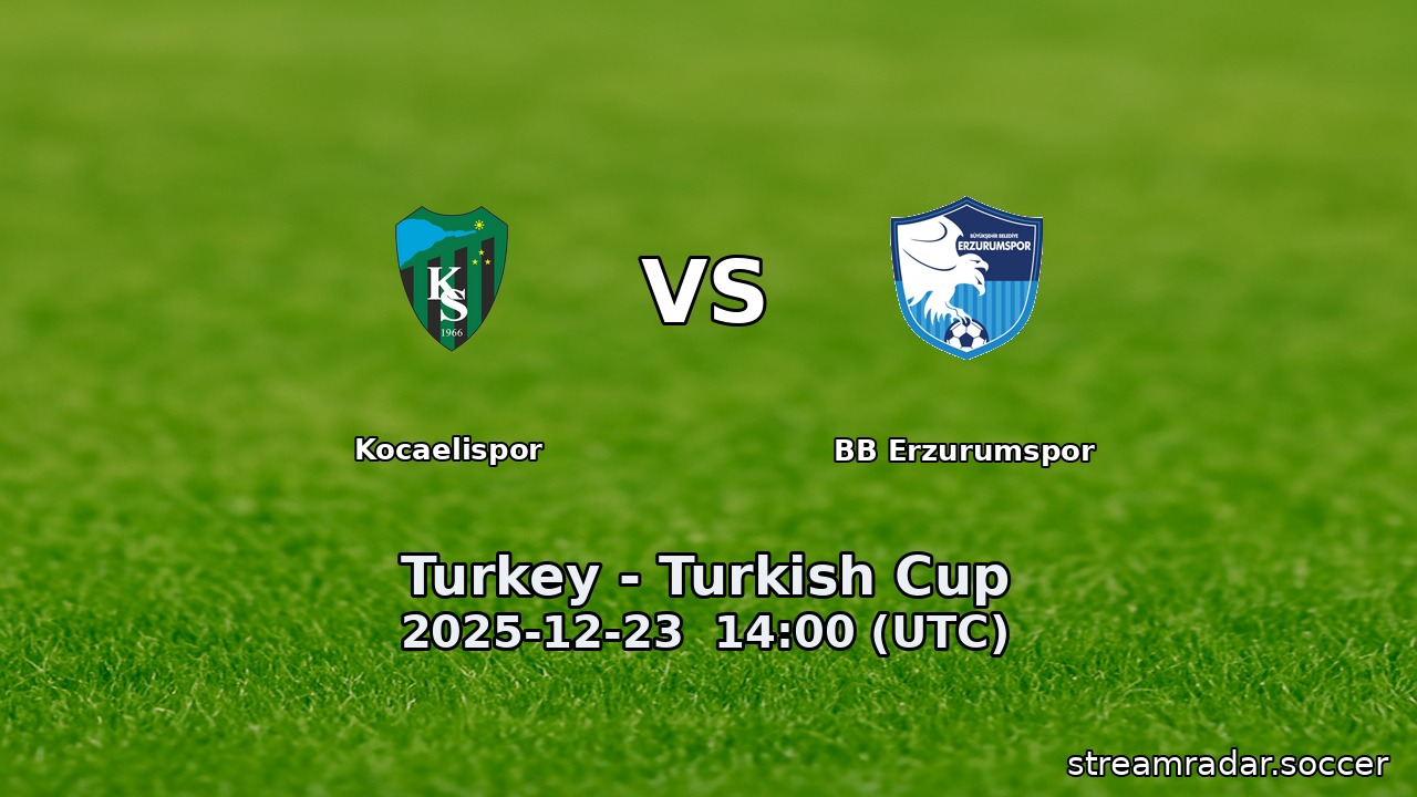 Kocaelispor vs BB Erzurumspor