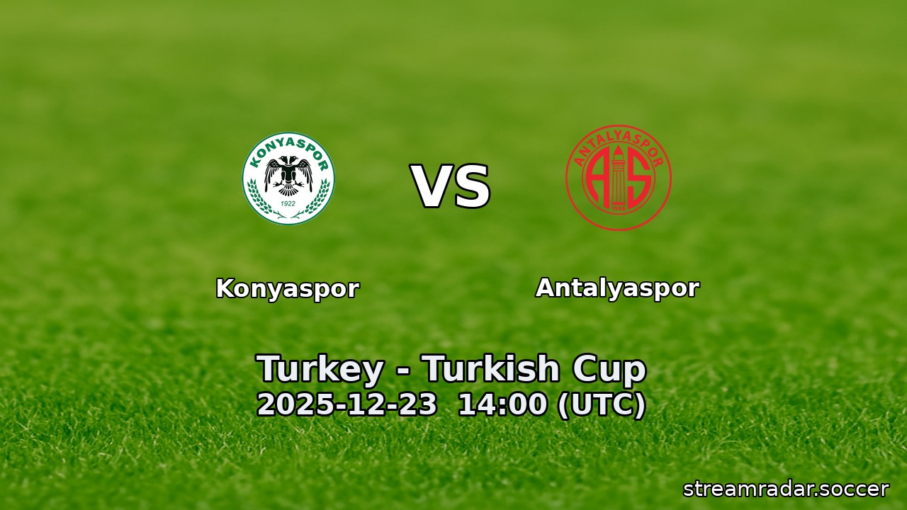 Konyaspor vs Antalyaspor