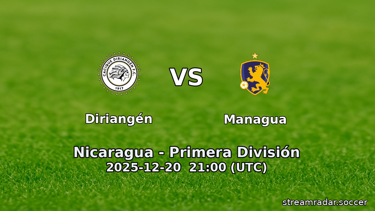 Diriangén vs Managua
