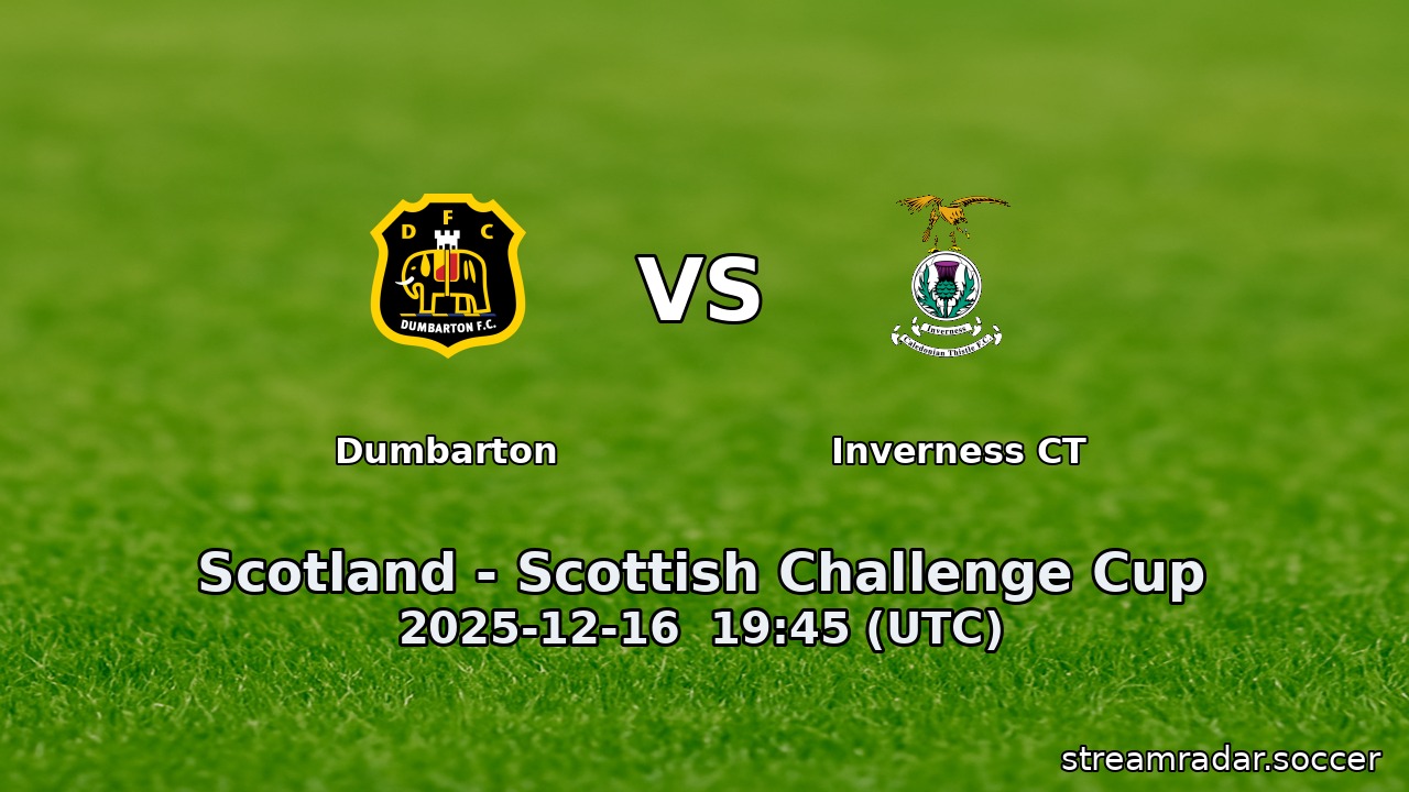 Dumbarton vs Inverness CT