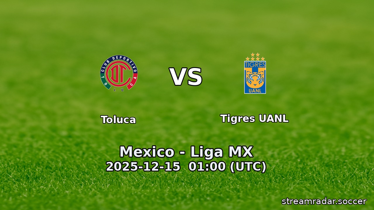 Toluca vs Tigres UANL