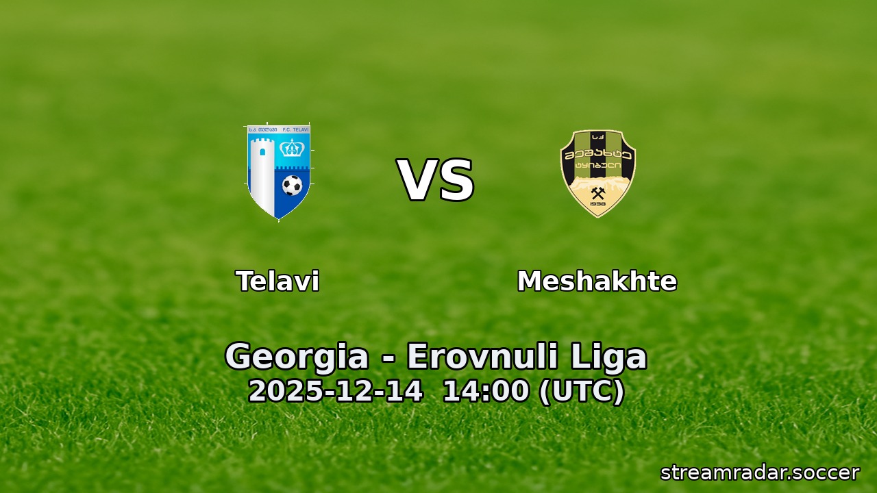 Telavi vs Meshakhte