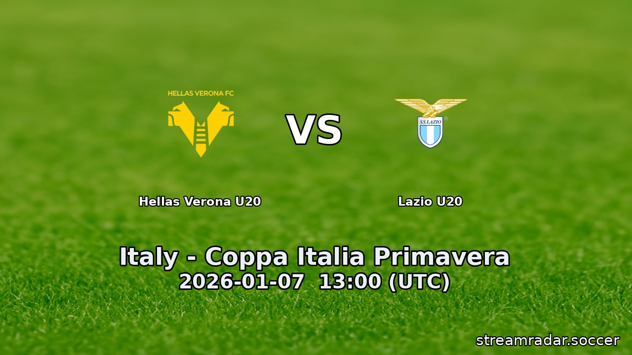 Hellas Verona U20 vs Lazio U20