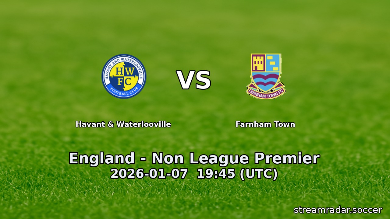 Havant & Waterlooville vs Farnham Town