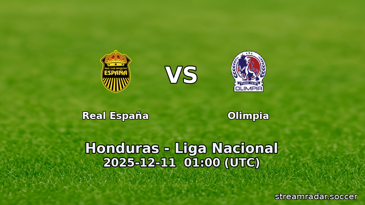 Real España vs Olimpia