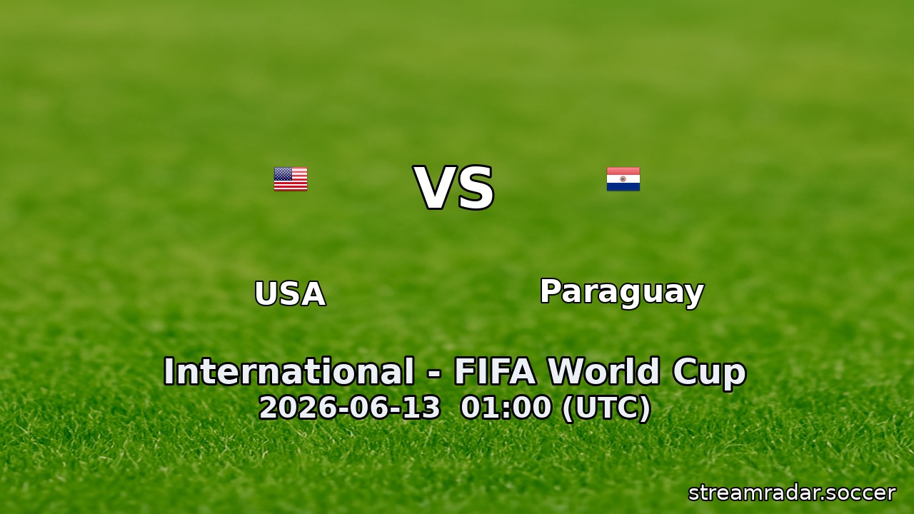 USA vs Paraguay