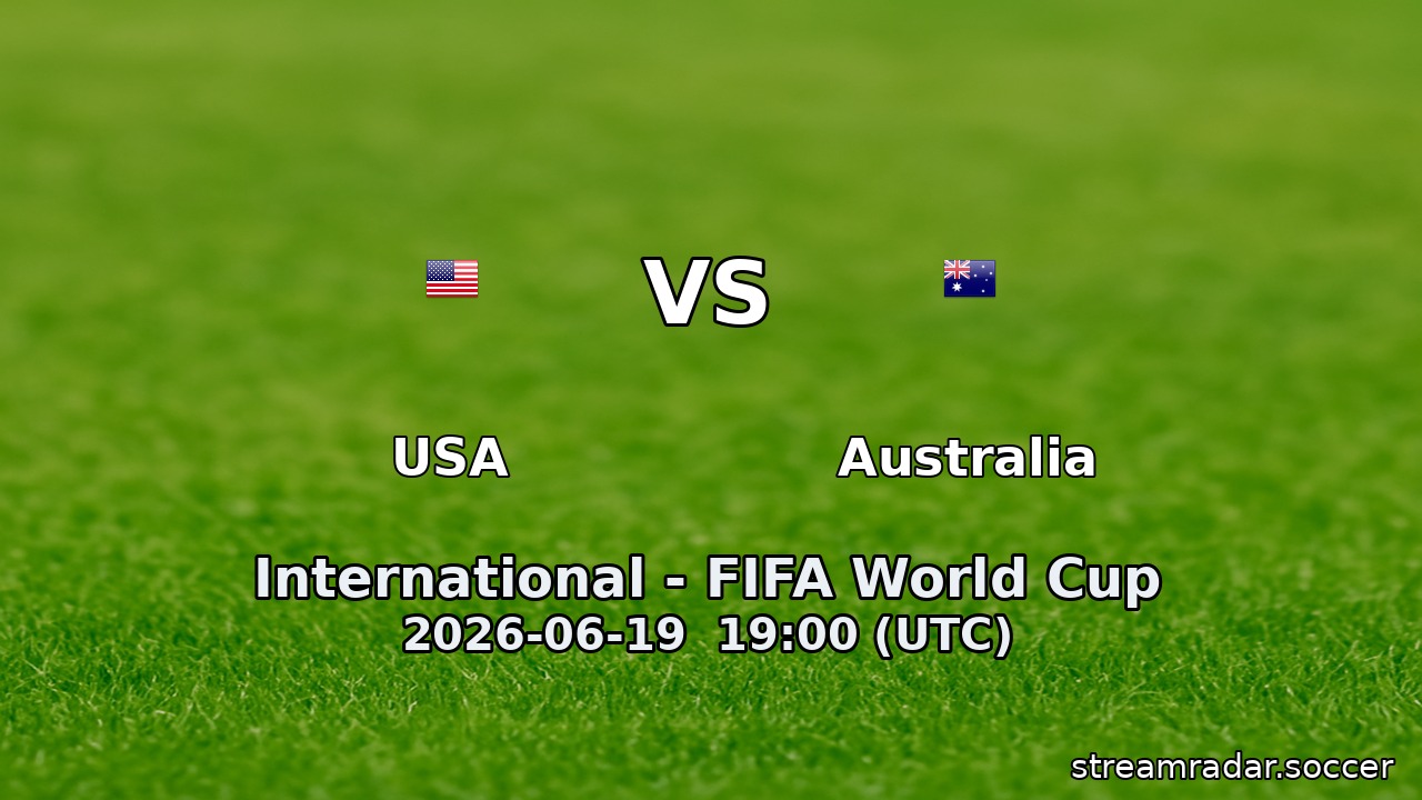 USA vs Australia
