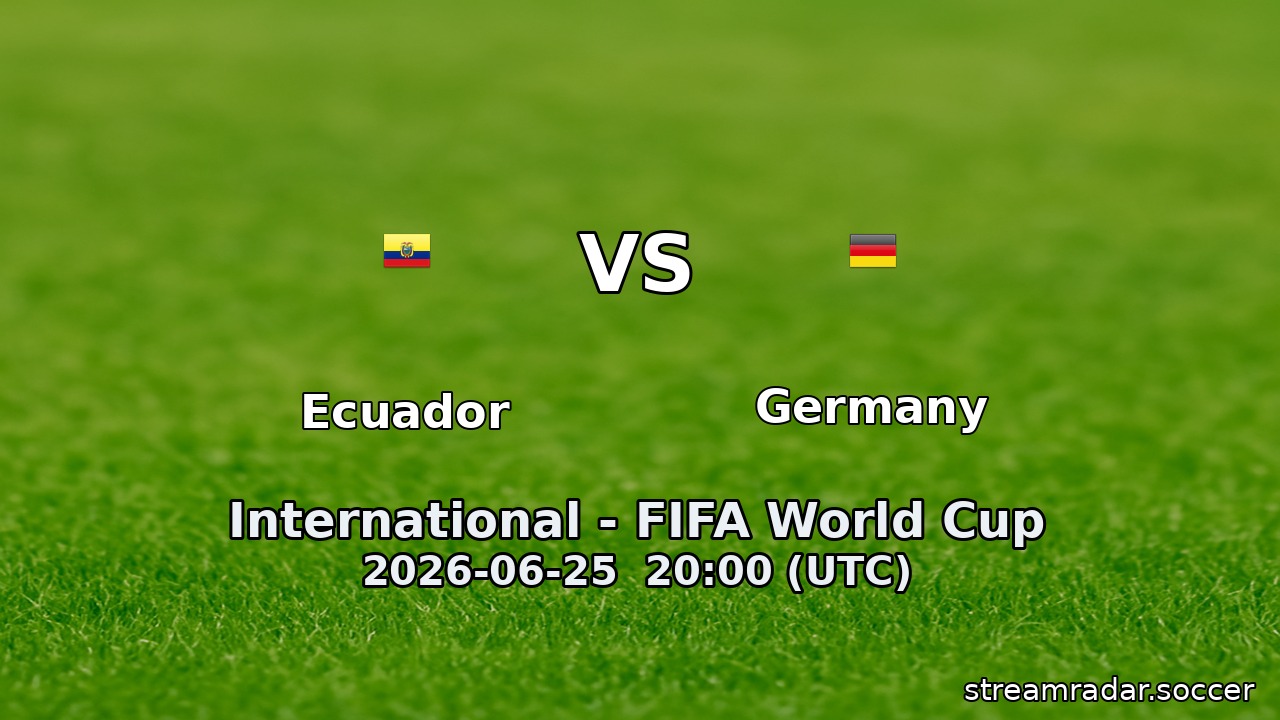 Ecuador vs Germany