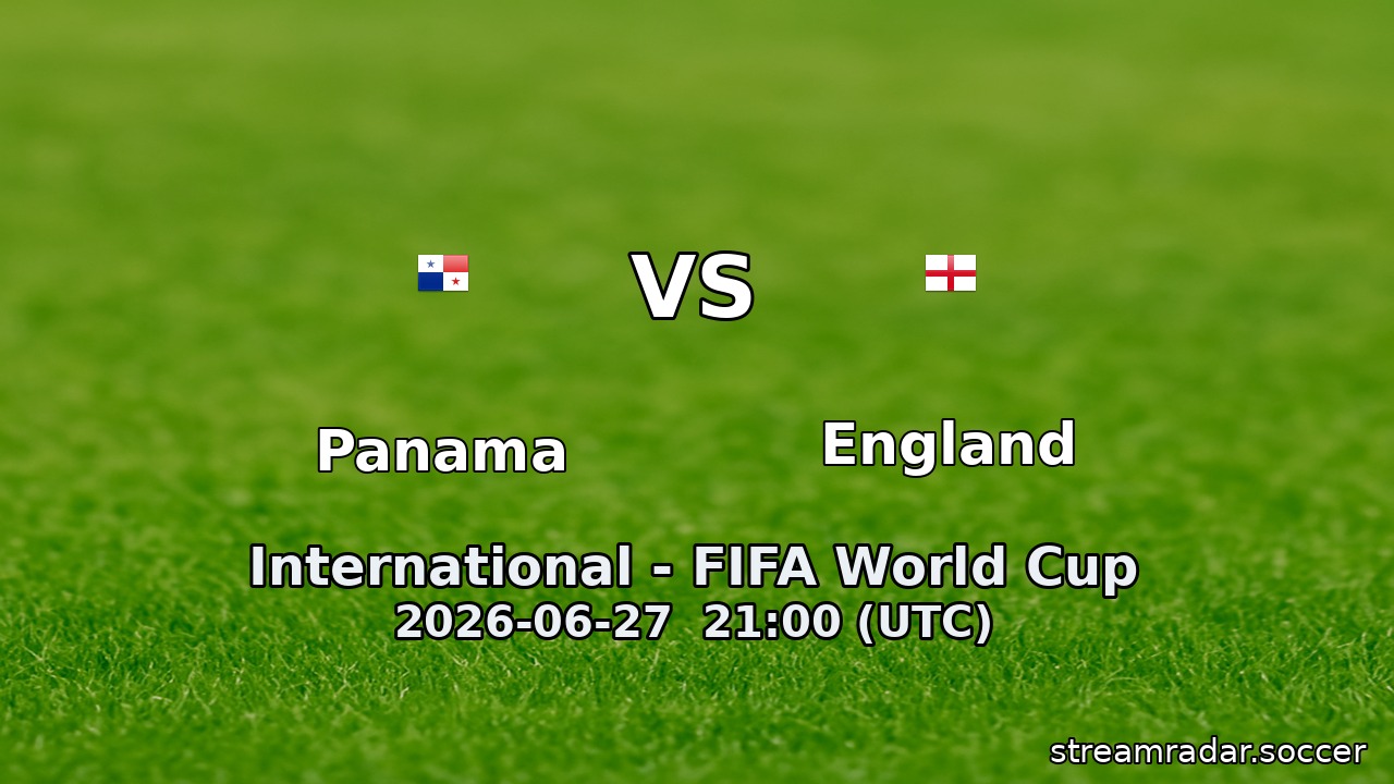 Panama vs England