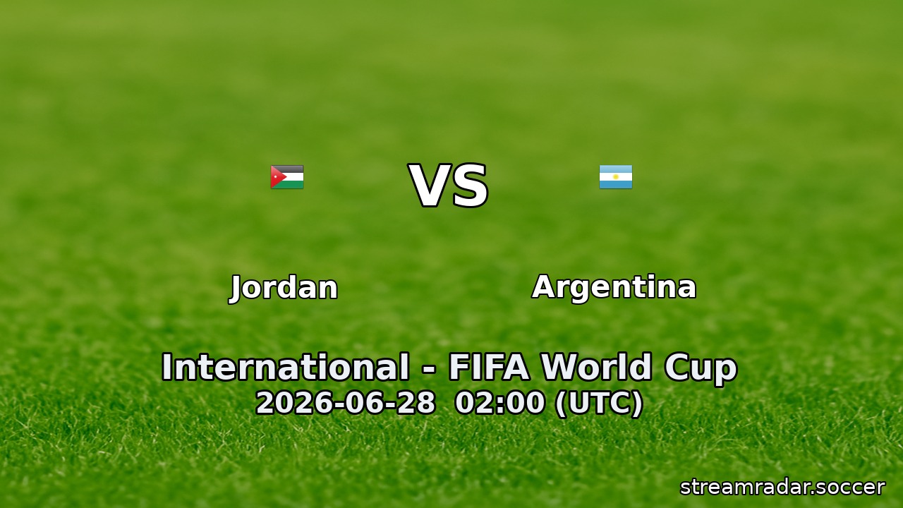 Jordan vs Argentina