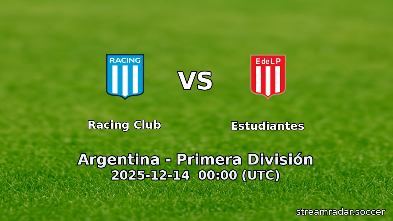 Racing Club vs Estudiantes