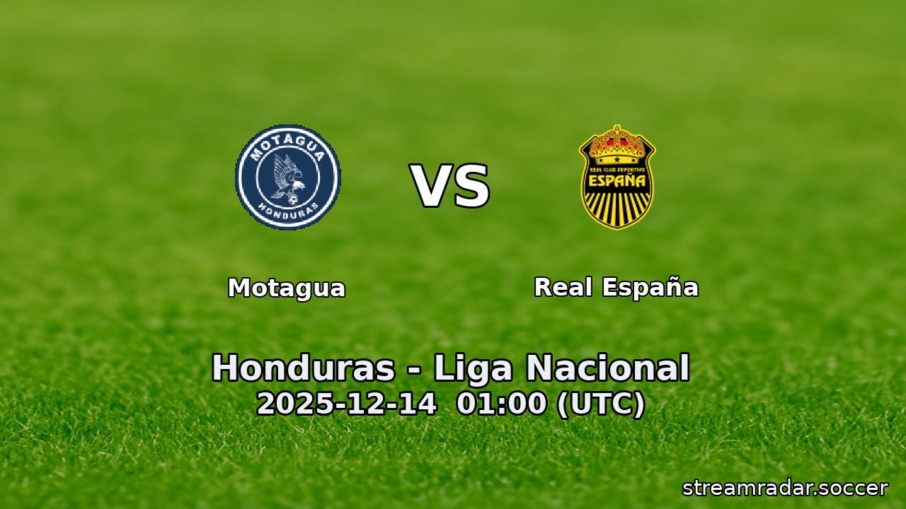 Motagua vs Real España