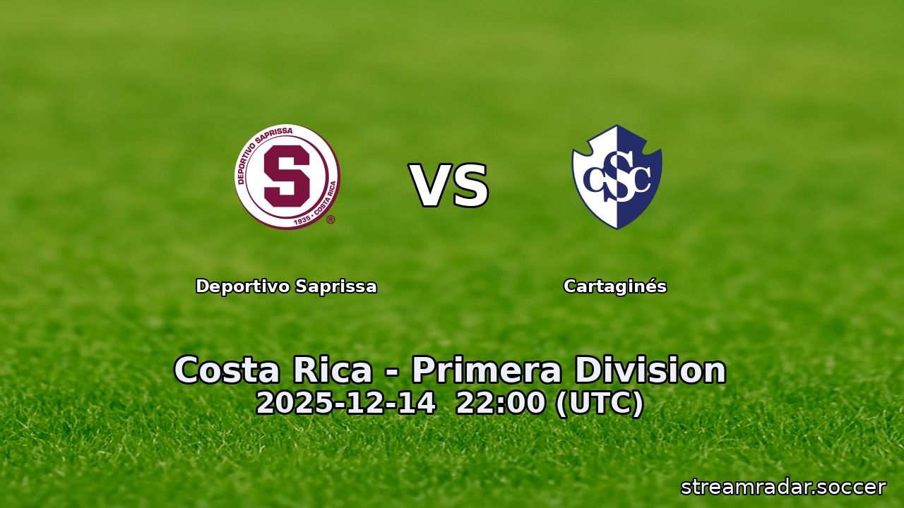 Deportivo Saprissa vs Cartaginés