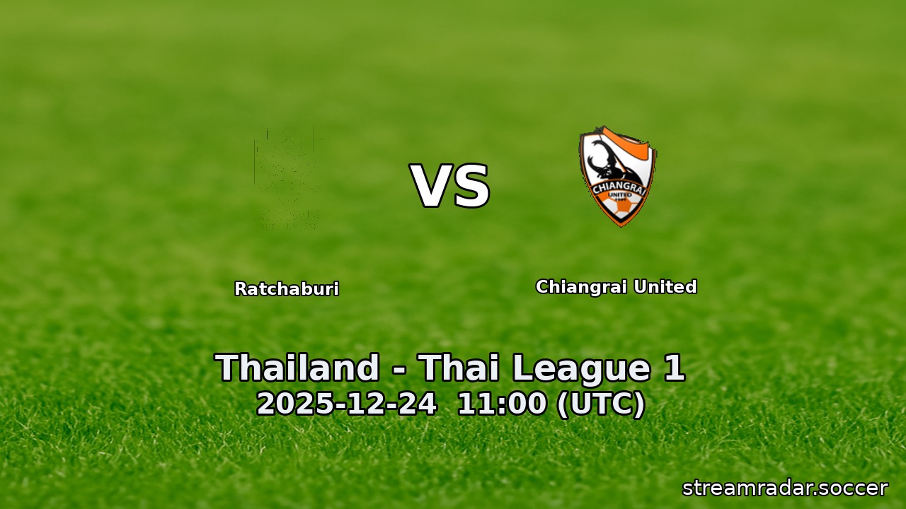 Ratchaburi vs Chiangrai United