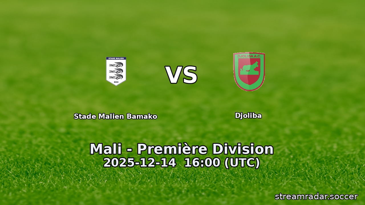 Stade Malien Bamako vs Djoliba