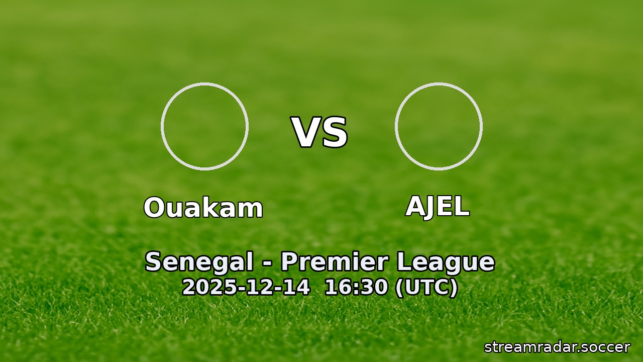 Ouakam vs AJEL