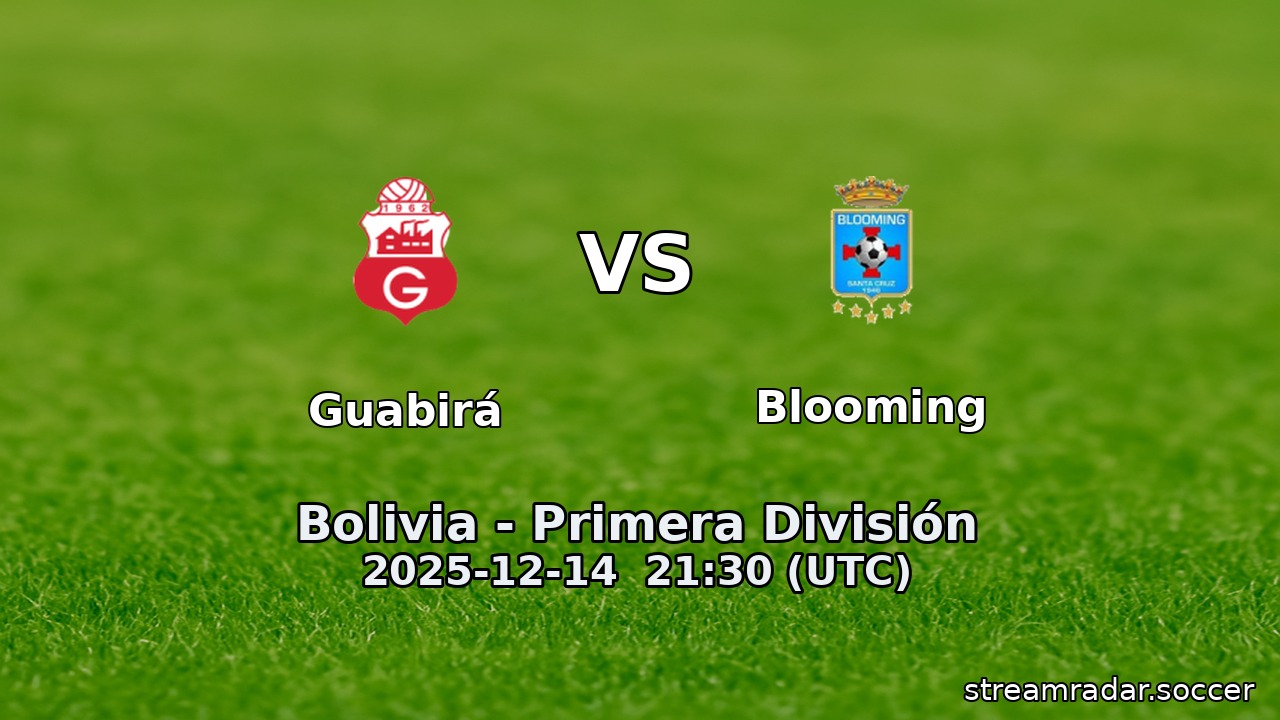 Guabirá vs Blooming