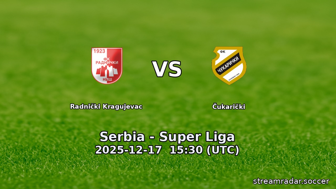 Radnički Kragujevac vs Čukarički