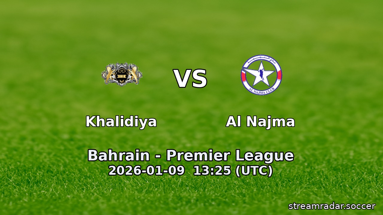 Khalidiya vs Al Najma