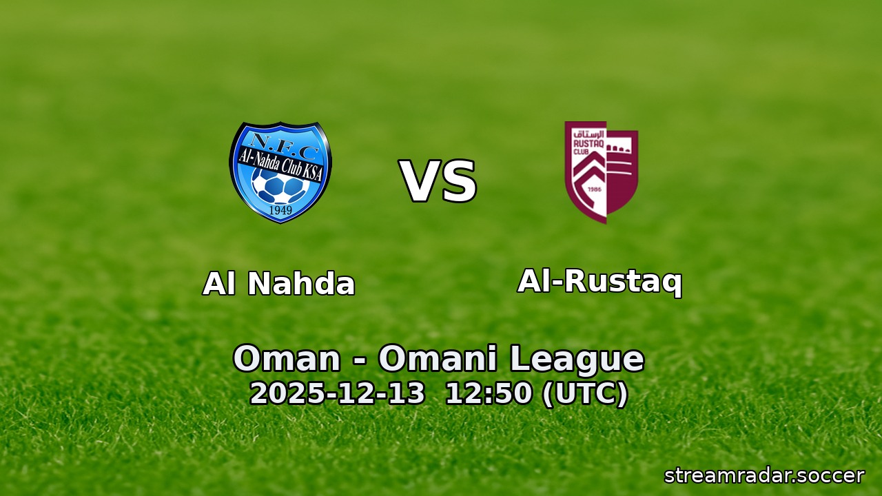 Al Nahda vs Al-Rustaq