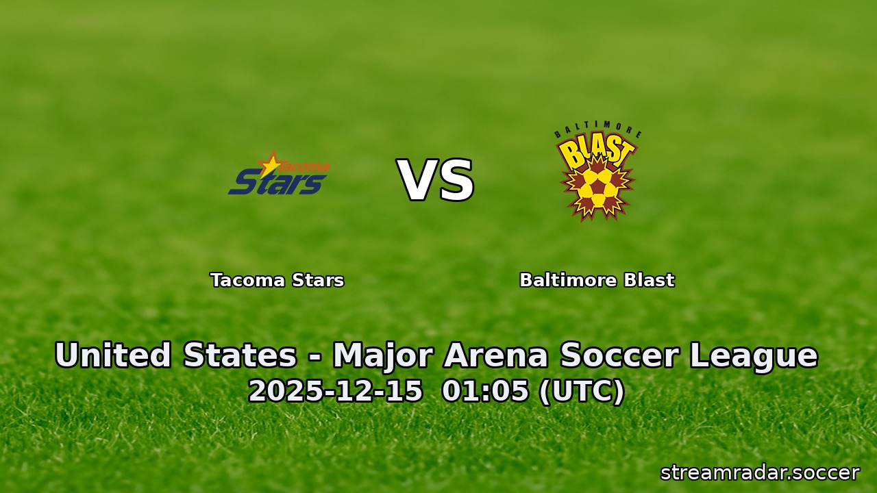 Tacoma Stars vs Baltimore Blast