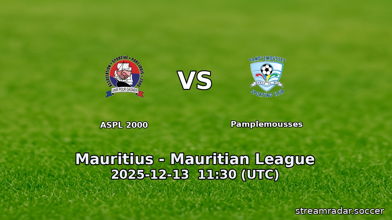 ASPL 2000 vs Pamplemousses