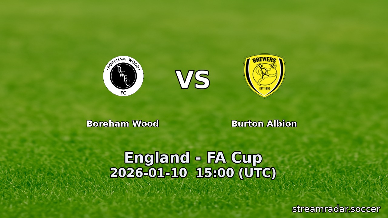 Boreham Wood vs Burton Albion