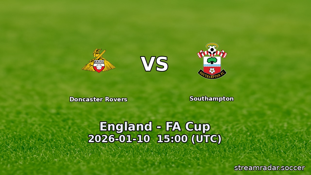 Doncaster Rovers vs Southampton