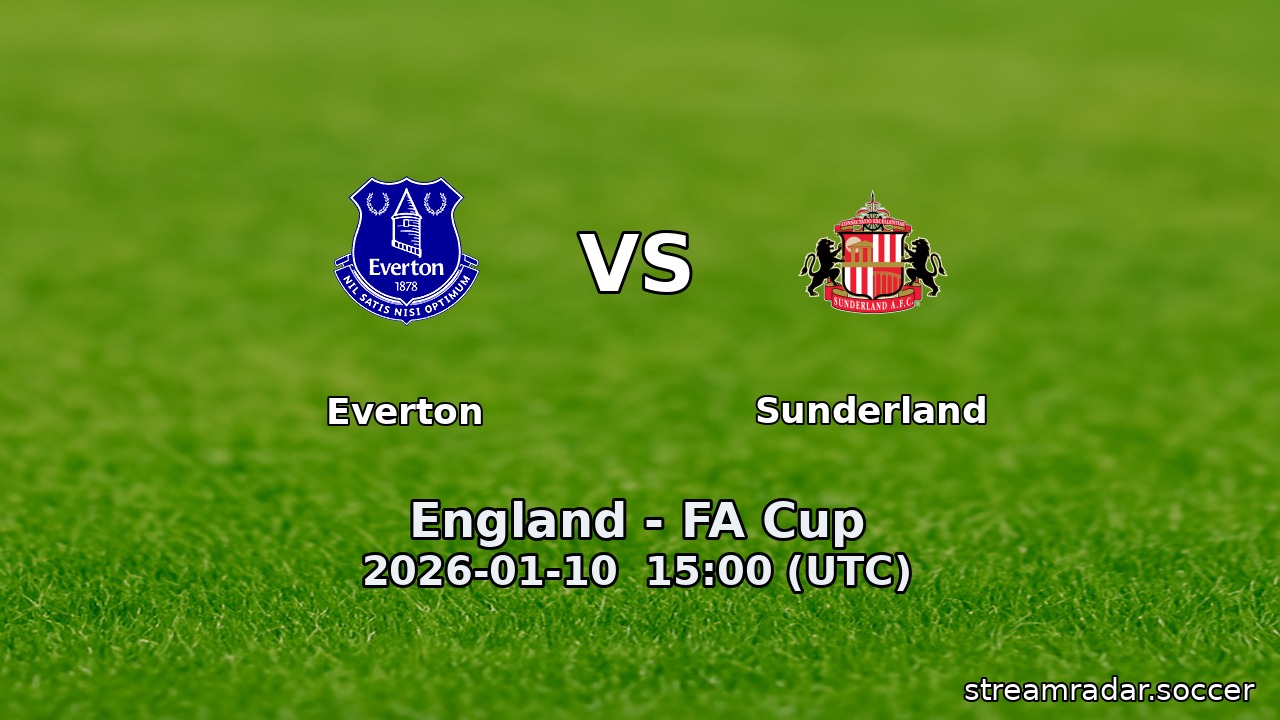Everton vs Sunderland