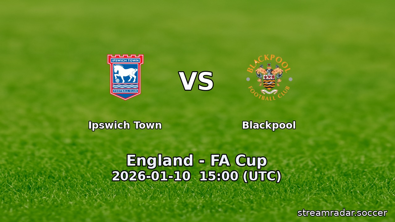 Ipswich Town vs Blackpool