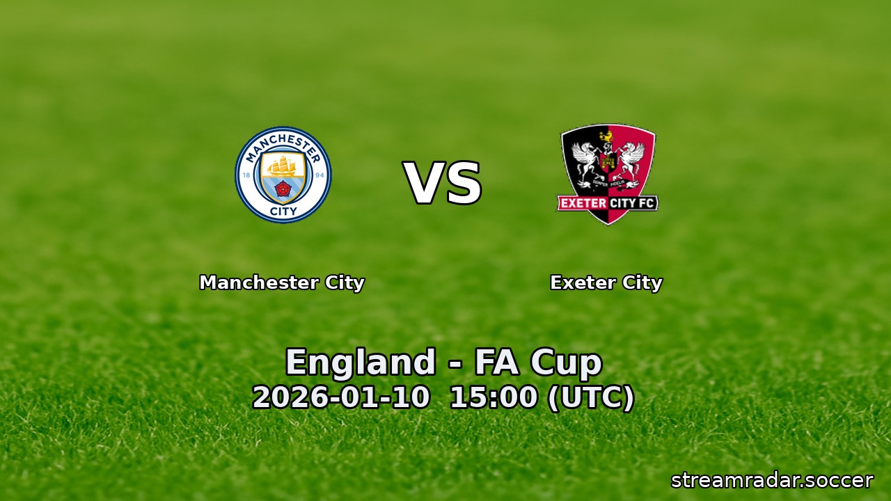 Manchester City vs Exeter City