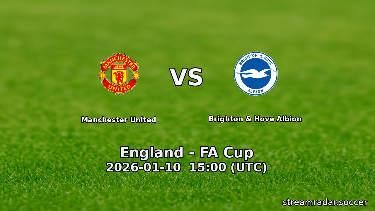 Manchester United vs Brighton & Hove Albion