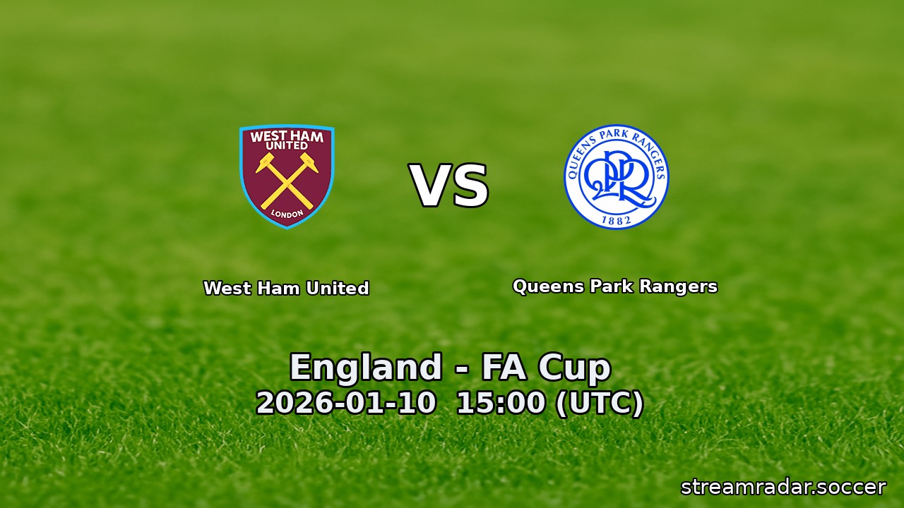 West Ham United vs Queens Park Rangers