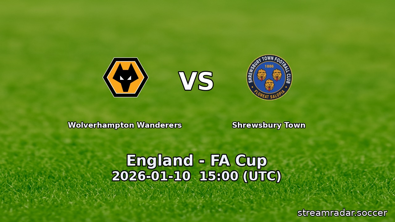 Wolverhampton Wanderers vs Shrewsbury Town