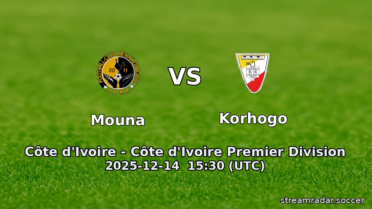Mouna vs Korhogo
