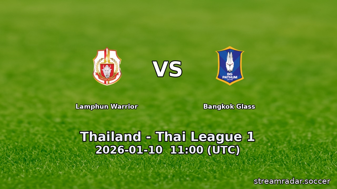 Lamphun Warrior vs Bangkok Glass