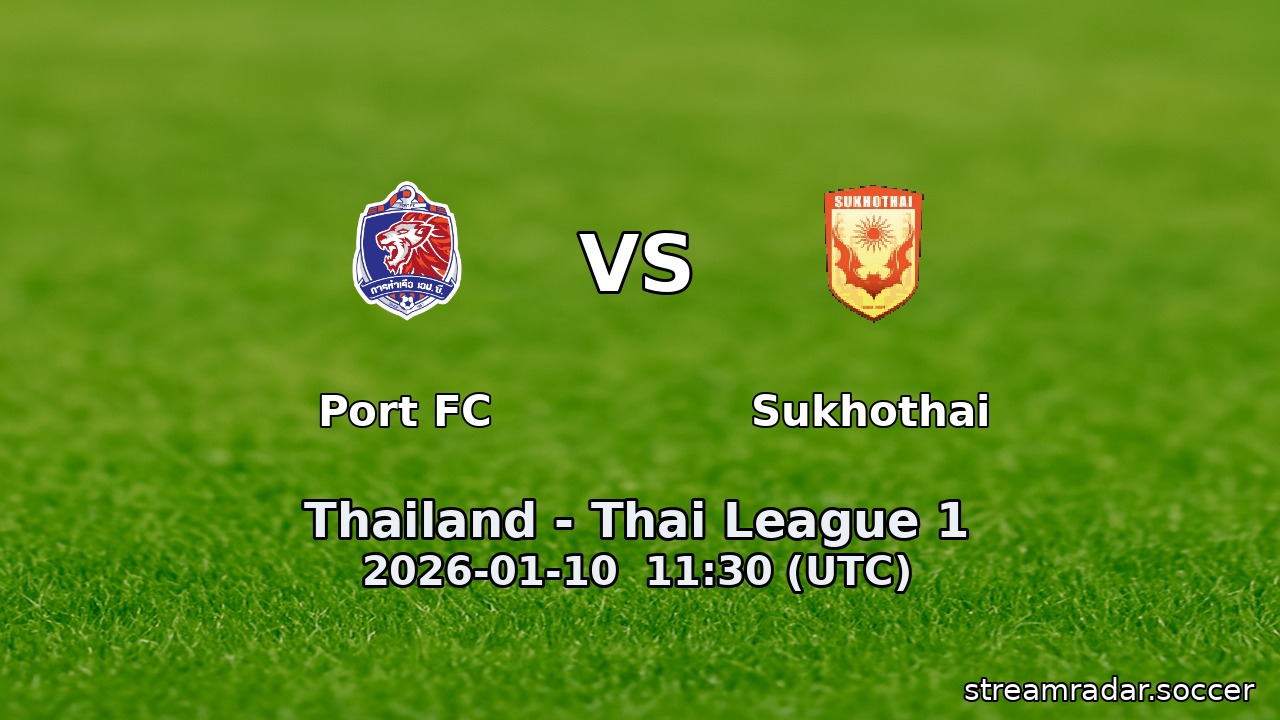 Port FC vs Sukhothai