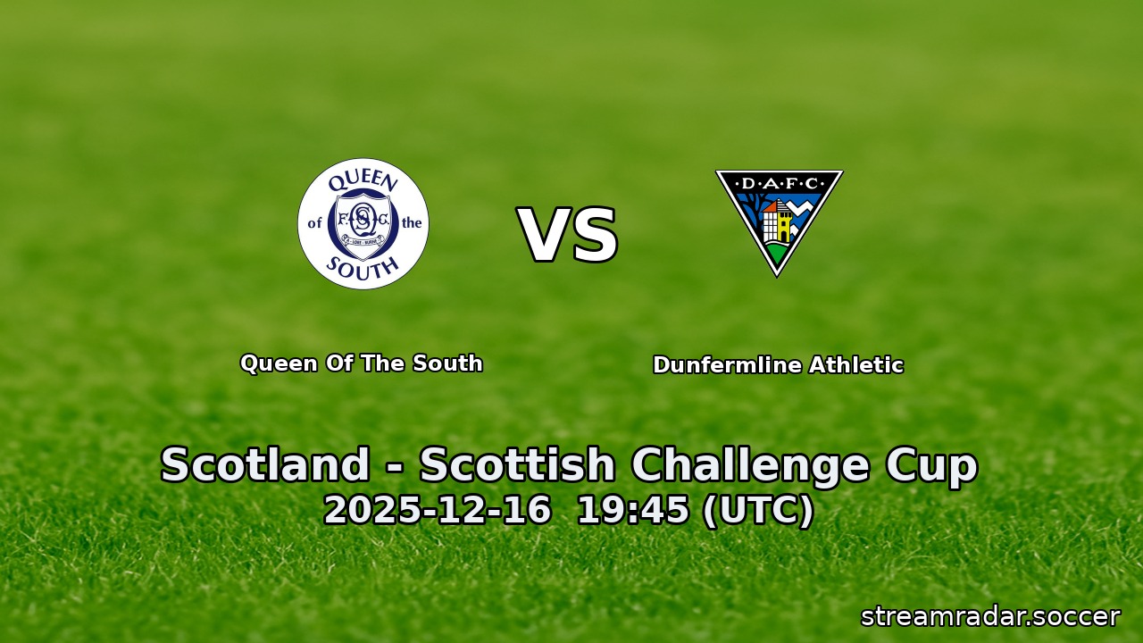 Queen Of The South vs Dunfermline Athletic