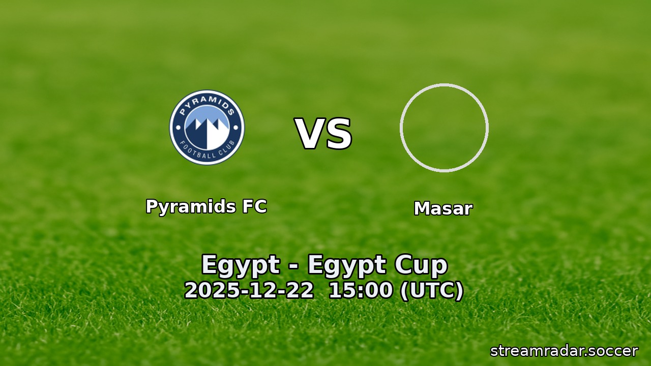 Pyramids FC vs Masar