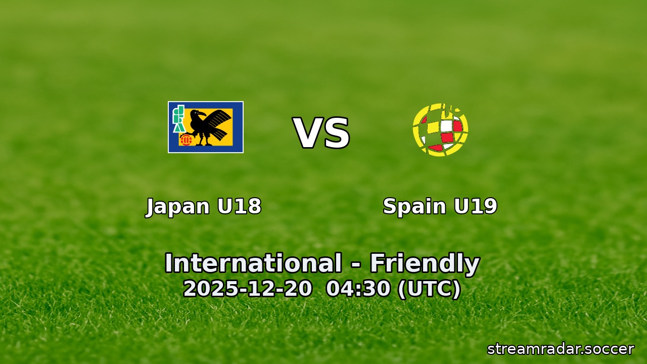 Japan U18 vs Spain U19
