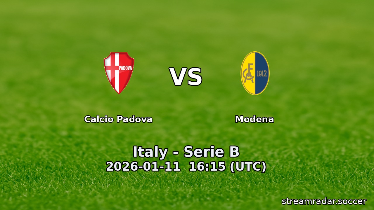 Calcio Padova vs Modena
