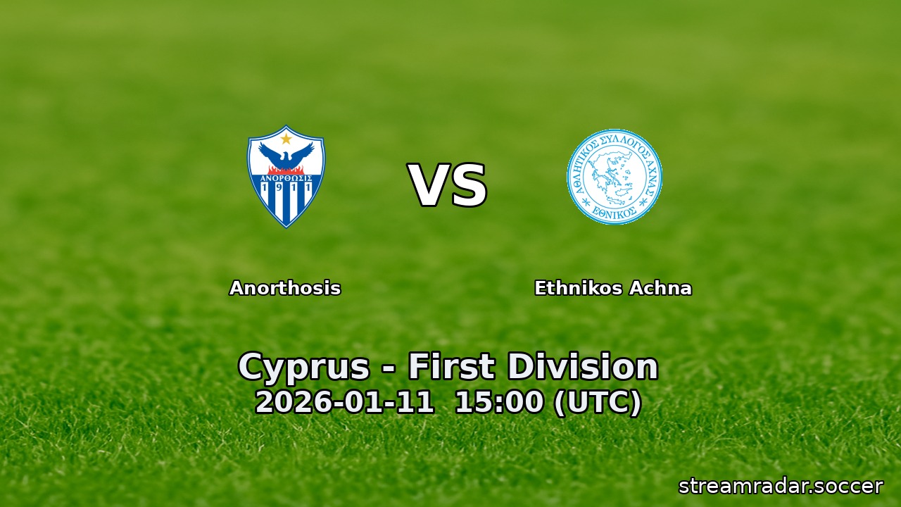 Anorthosis vs Ethnikos Achna