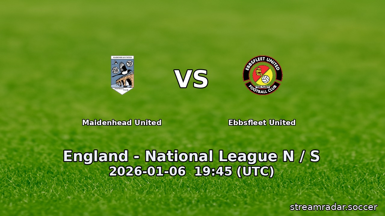 Maidenhead United vs Ebbsfleet United