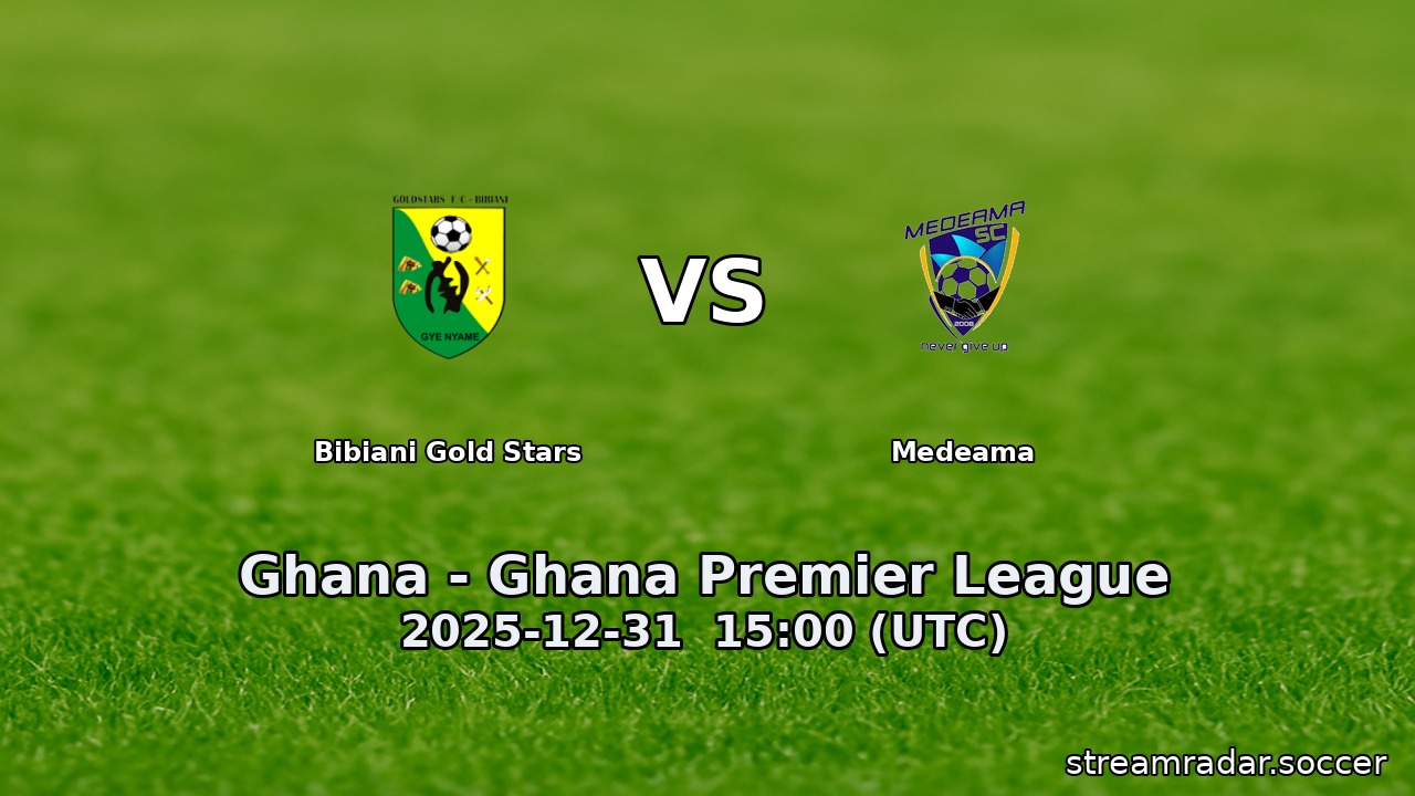 Bibiani Gold Stars vs Medeama