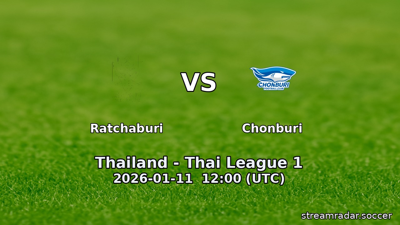 Ratchaburi vs Chonburi