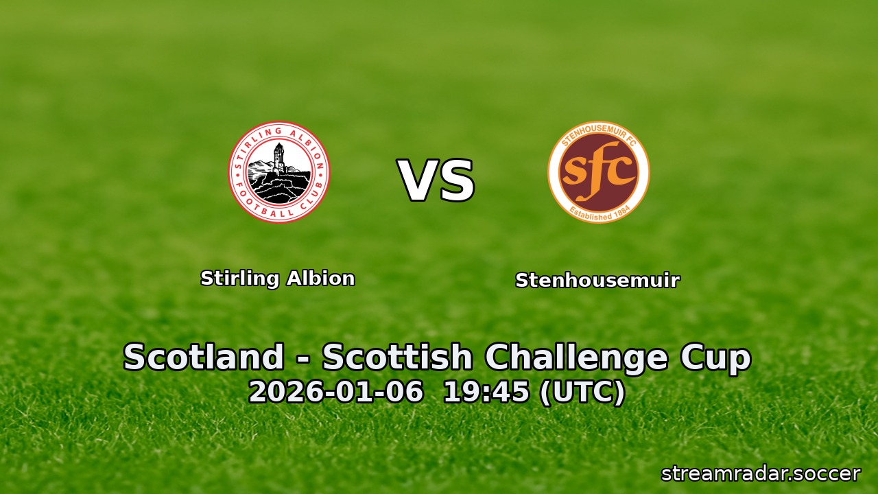 Stirling Albion vs Stenhousemuir