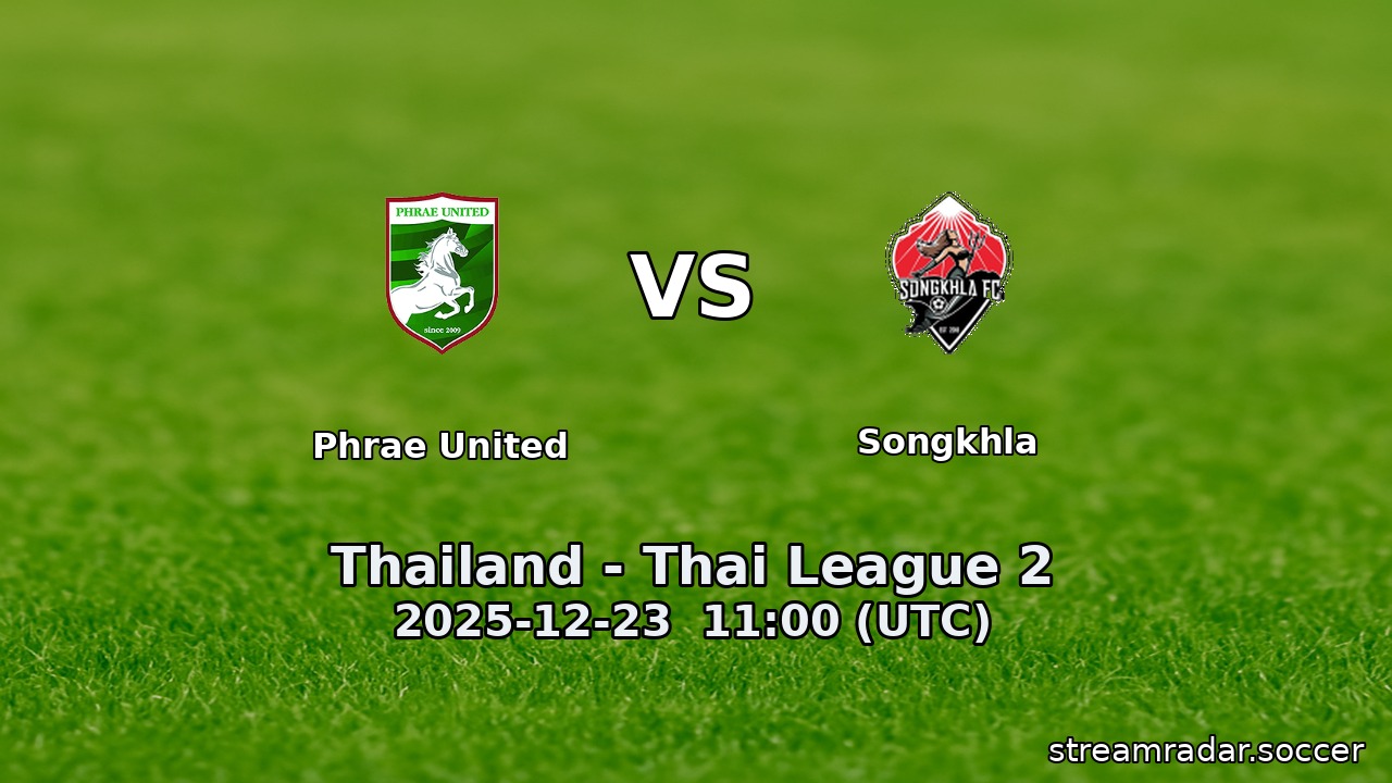 Phrae United vs Songkhla