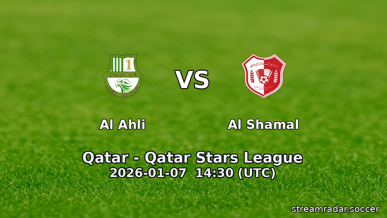 Al Ahli vs Al Shamal