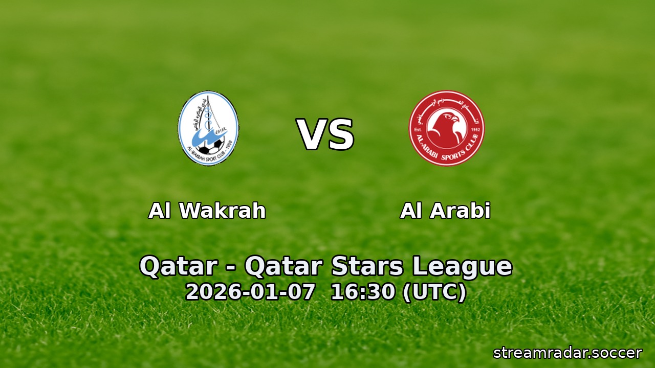 Al Wakrah vs Al Arabi