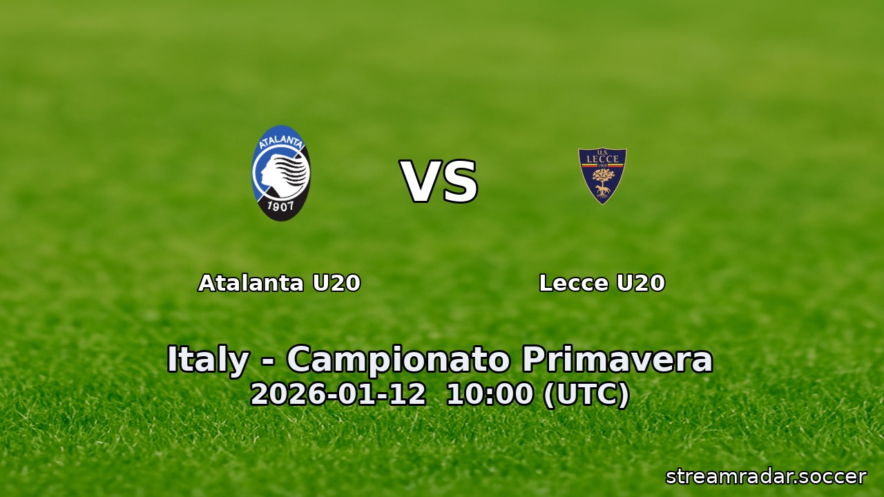 Atalanta U20 vs Lecce U20